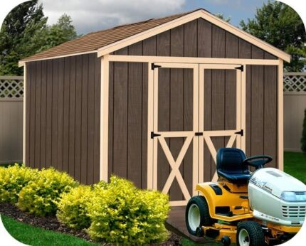 Danbury 8×12 Wood Storage Shed Kit – ALL Pre-Cut