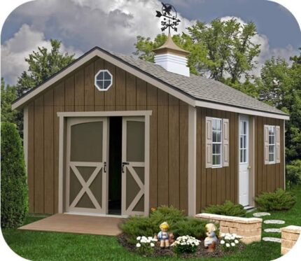Best Barns North Dakota 12×20 Wood Storage Shed Kit
