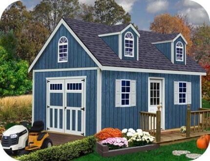 Best Barns Hampton 12×16 Wood Storage Shed Kit