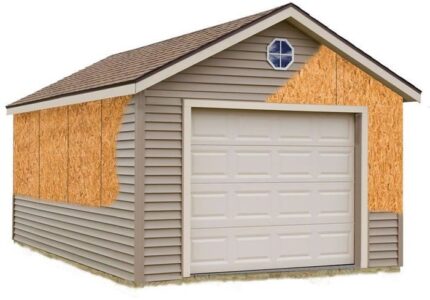 Greenbriar 12×24 Wood Garage Shed Kit – ALL Pre-Cut